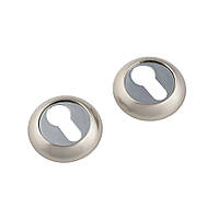 Накладки циліндрові круглі Sofia 15-33 SN/CR (сатин/хром)