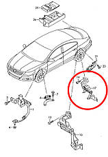 Датчик дорожнього просвіту з тягою 3C0941307A Volkswagen Passat B6 B7 CC Tiguan Golf Touran в зборі задній, фото 6