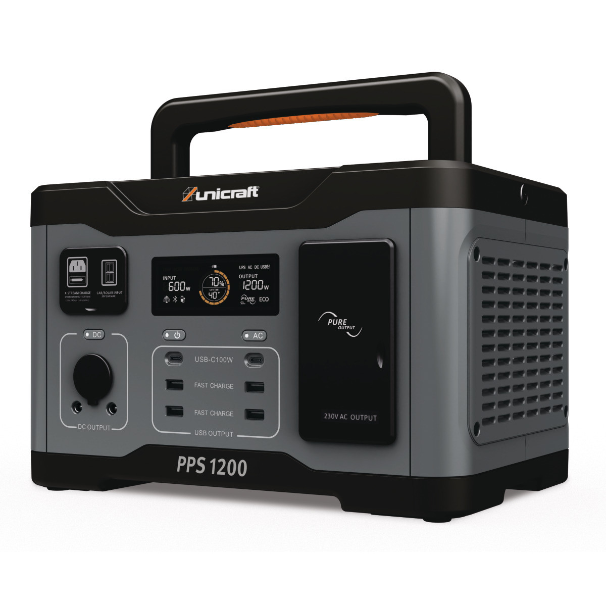 Зарядна станція портативна Unicraft PPS 1200/ 1200Вт/ 921 Вт. год., фото 1