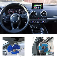 Вентилятор в автомобіль М-177 на прищіпці 12V