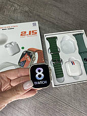 Smart Watch H98 Ultra з TWS навушниками та двома ремінцями, набір 2в1, фото 3