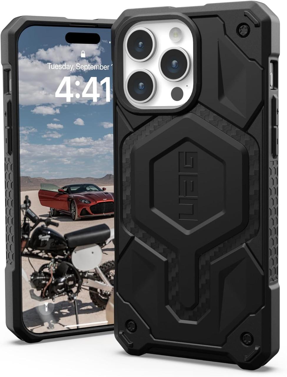 Чохол UAG Monarch Pro MagSafe Carbon Fiber для iPhone 15 Pro Max