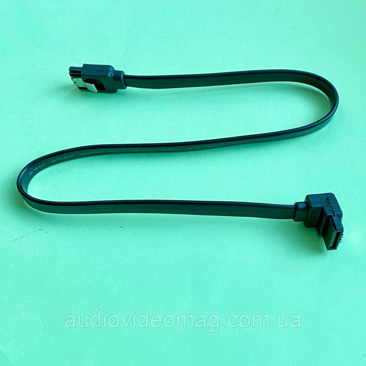 Кабель Sata 3.0 сигнальний, з кутовим штекером, довжина 0,4 метра, фото 1