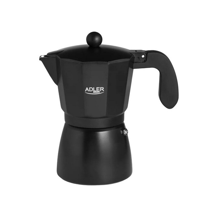 Кавоварка гейзерна 320 мл Adler AD 4421 Black (SHiz15427)