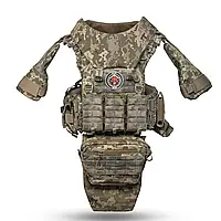 Бронежилет 6 класу "Ghost Gen4 V5" з балістичним захистом 1 класу, системою швидкого скидання + 9 підсумків