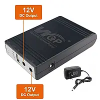 Mini UPS WGP, Powerbank на 10400Mah, Виходи USB, DC 12 V, 12 V. ДБЖ для роутерів + БЛОК ЖИВЛЕННЯ