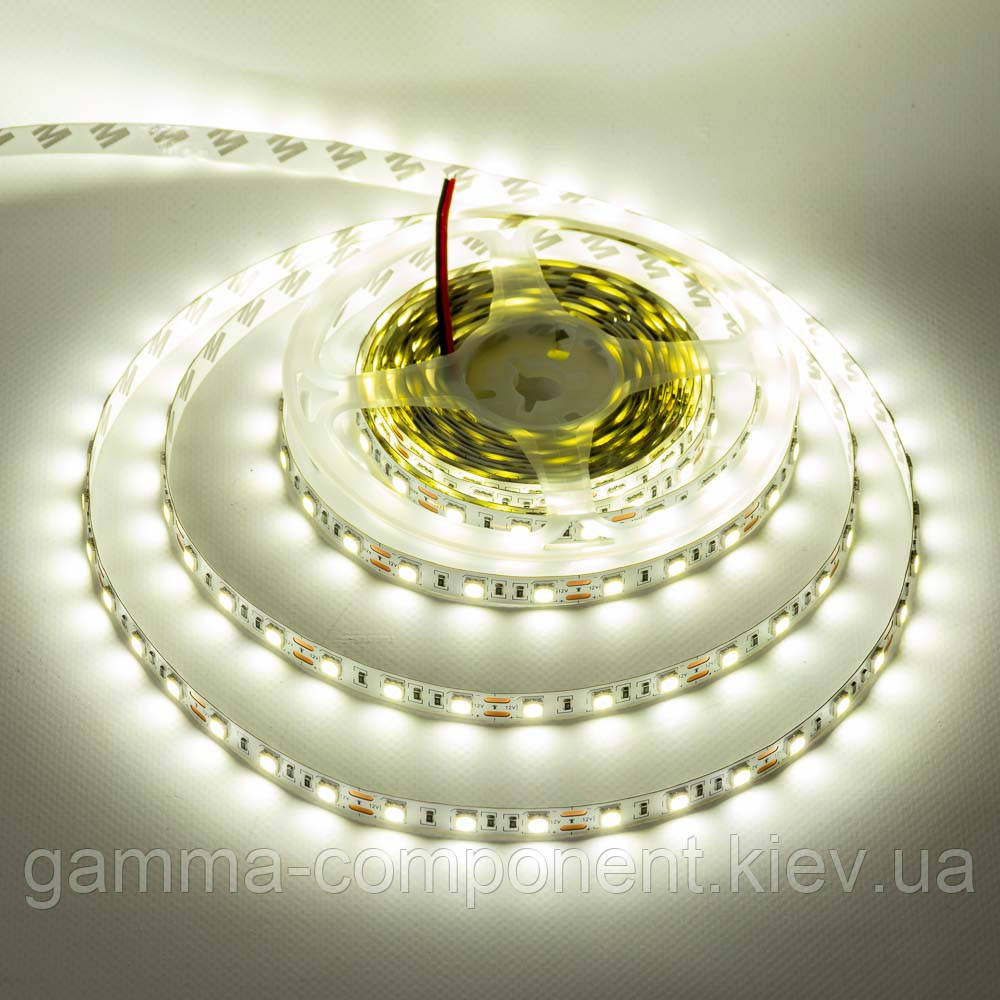 Світлодіодна стрічка SMD 5050 (60 LED/м), білий, IP65, 12В бобіни від 5 метрів
