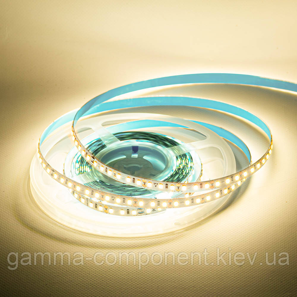 Світлодіодна стрічка MOTOKO PREMIUM SMD 2835 (120 LED/м), теплий білий, IP20, 12В - бобіни від 5 метрів