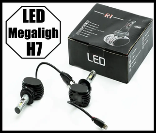 Світлодіодні LED-лампи для авто H7 12 V-24 V R1 5700 K 24 W CREE радіатор