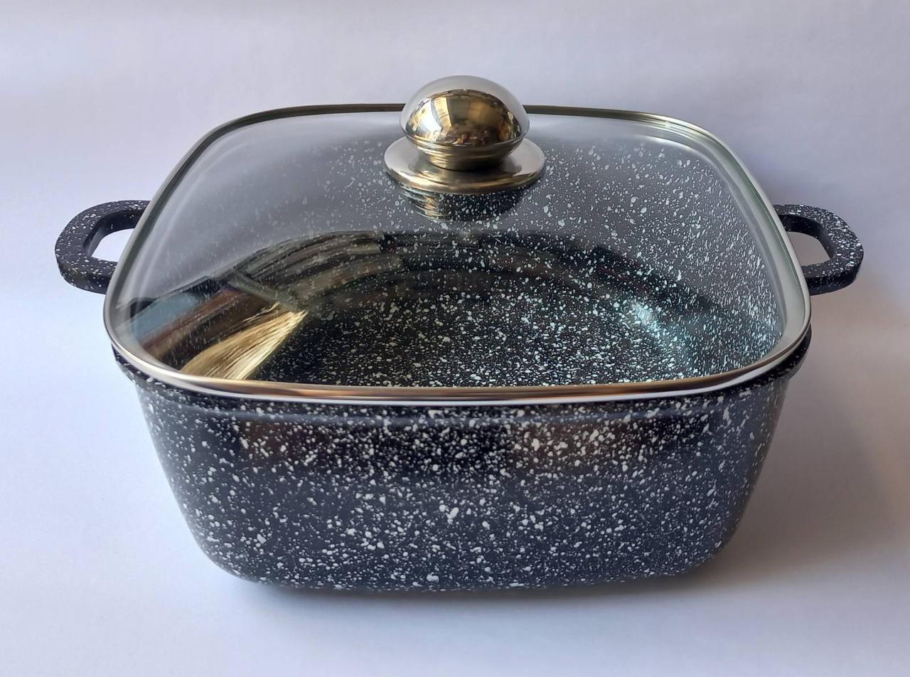 Каструля з антипригарним гранітним покриттям з кришкою 24см Styleberg ST-3027 5л