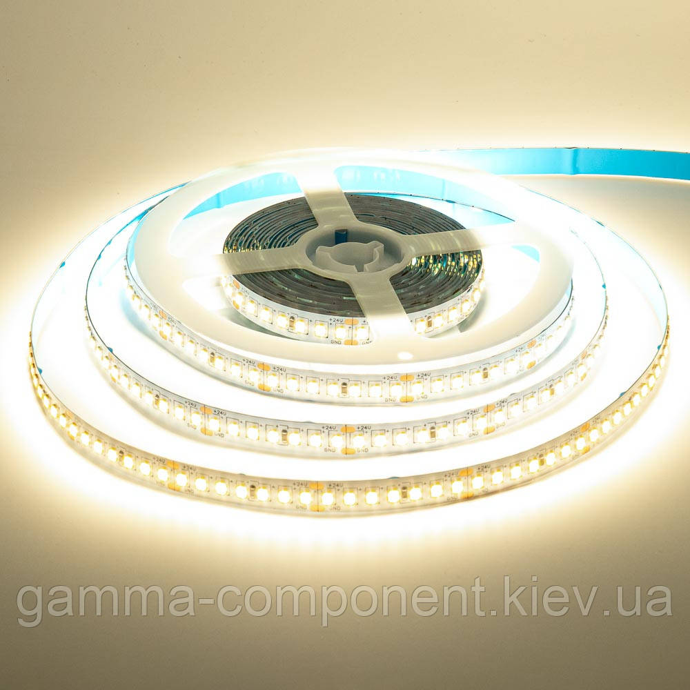 Led стрічка AVT 24В біла smd2835 168LED/m IP20, 1м