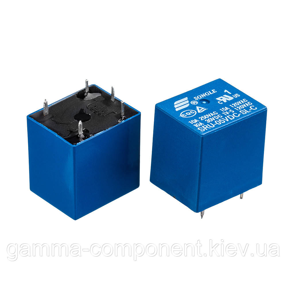 Реле JZC-22F (48VDC) струм-15A / контакти-1С, фото 1