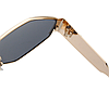Стильні сонцезахисні окуляри у формі ромба. Чорні в золотій оправі, ( заміри в описі), фото 8