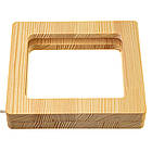 Світильник нічник ArtEco Light з дерева LED "Квадрат" з пультом і регулюванням світла, колір теплий білий, фото 5