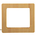 Світильник нічник ArtEco Light з дерева LED "Квадрат" з пультом і регулюванням світла, колір теплий білий, фото 6