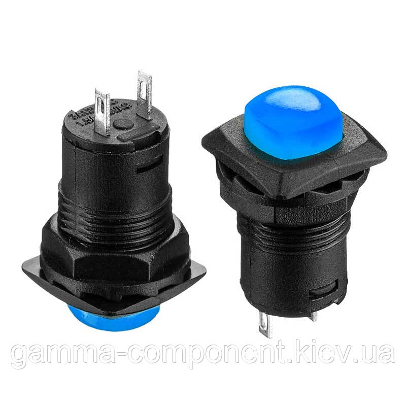 Натискна Кнопка DS-225, OFF-(ON), 1,5 А, синя