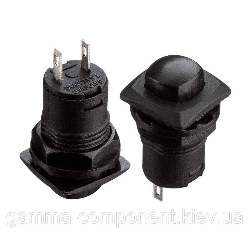 Натискна Кнопка DS-226, ON-OFF, 1,5 А, чорний