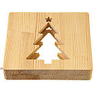 Світильник нічник ArtEco Light з дерева LED "Ялинка" з пультом і регулюванням світла, колір теплий білий, фото 5