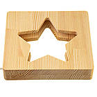 Світильник нічник ArtEco Light з дерева LED "Зірка" з пультом і регулюванням світла, колір теплий білий, фото 5