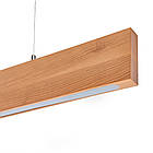 Підвісний лінійний світильник бурштиновий AVATON #1505/1 FOREST-36W 4000K 120 см (бук), фото 4