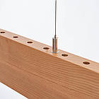 Підвісний лінійний світильник бурштиновий AVATON #1505/1 FOREST-36W 4000K 120 см (бук), фото 7