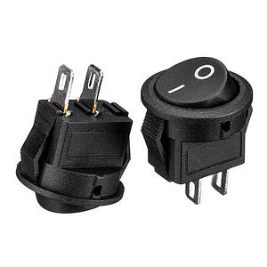 Перемикач KCD1-101-8, ON-OFF, (2pin) чорний