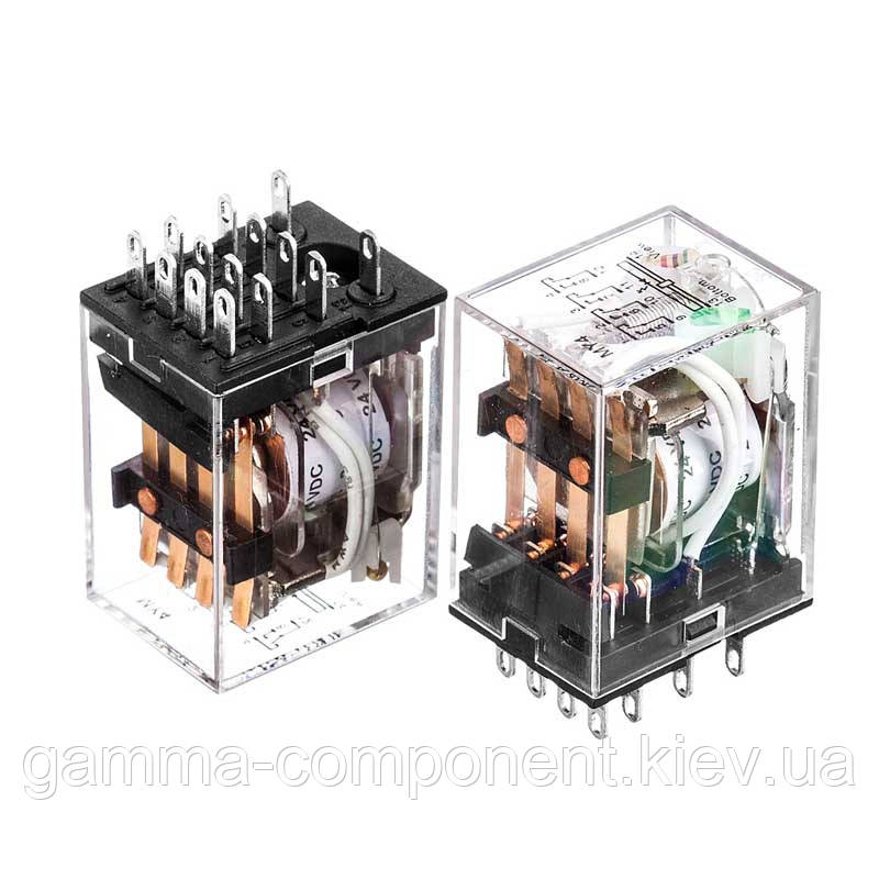 Реле HH54P, 7А, 220VDC/ контакти-4С