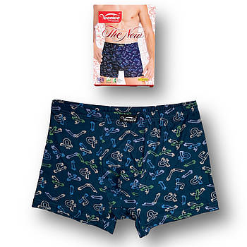 Труси чоловічі боксери бавовна з бамбуком Veenice, розмір 4XL (54-56), бірюзові, 10461