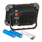 Прожектор світлодіодний акумуляторний 1LED+RED/BLUE, з USB (сірий), фото 2