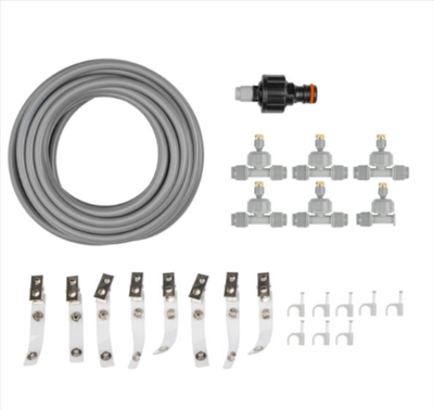 Система туманоутворення для альтанки, 8 м.пог, 5 форсунок, туманоутворювач для тераси Bradas (Польща)