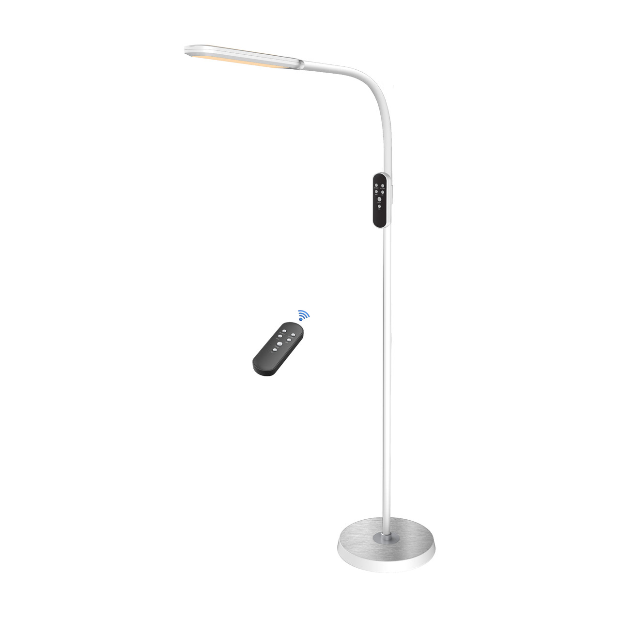 Світодіодний LED торшер NORMAN білий 15W, фото 1