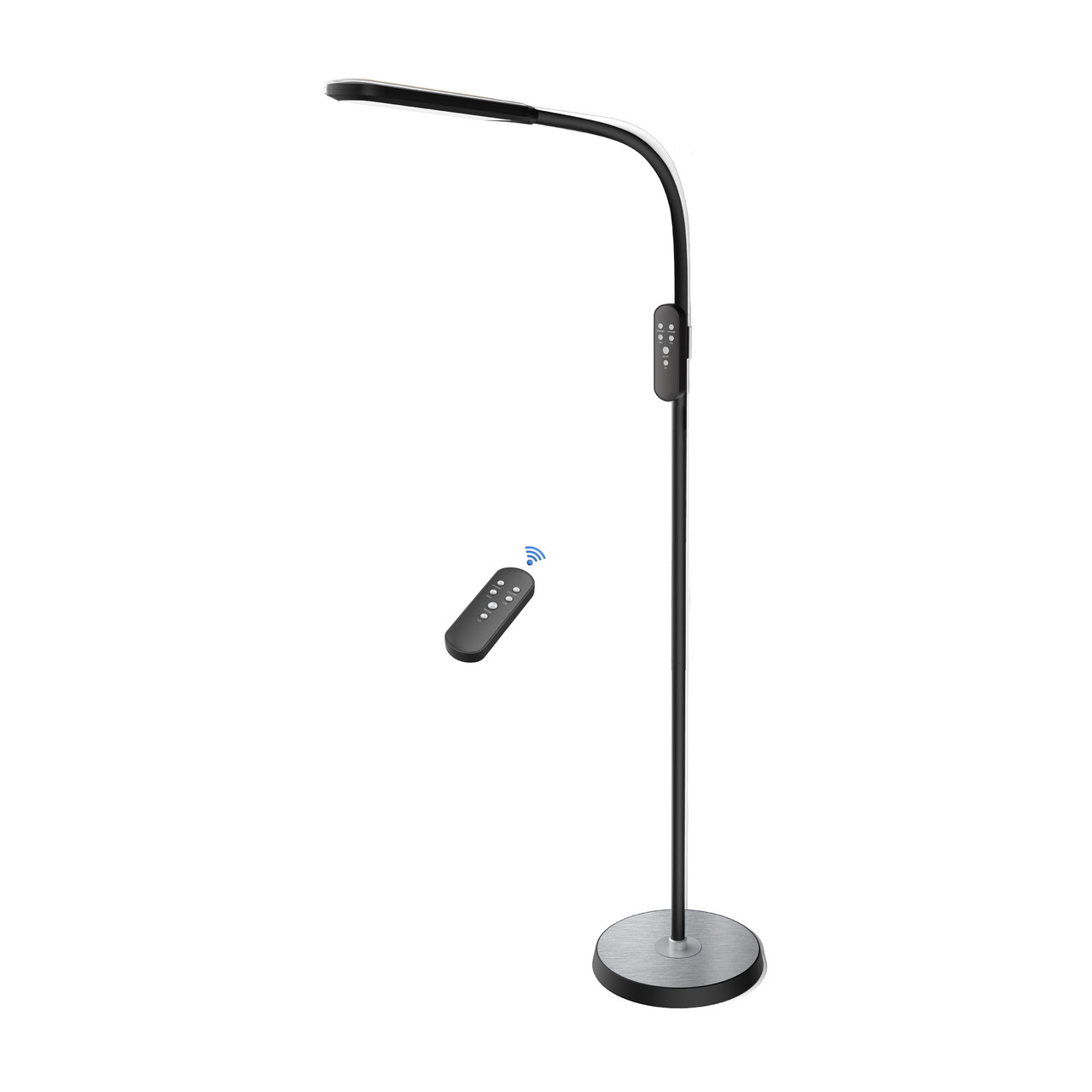 Світодіодний LED торшер NORMAN чорний 15W, фото 1