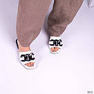 Красиві білі шльопанці з натуральної шкіри, фото 3