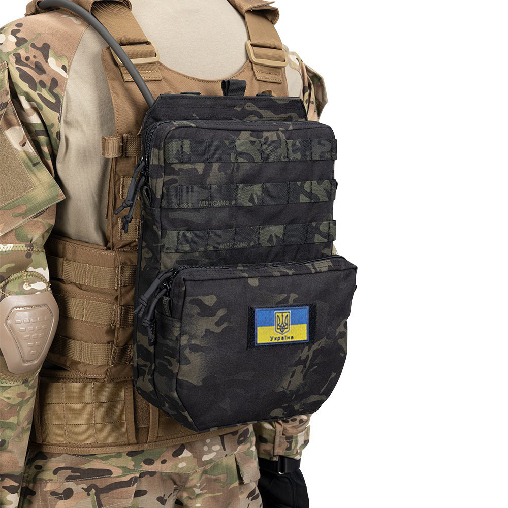 Штурмова панель подсумок-рюкзак Solve Dark Multicam з системою MOLLE і відділенням для гідратора KT6005280