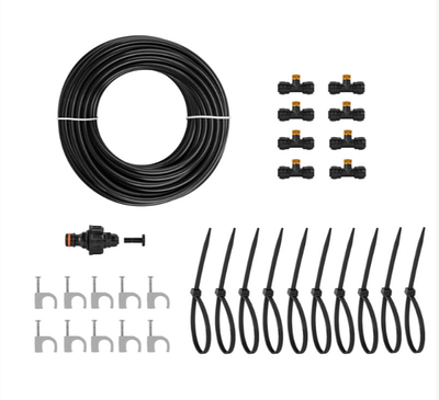 Система туманоутворення для альтанки, 12 м.пог, 8 форсунок, туманоутворювач для тераси Bradas (Польща)