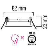 Світильник точковий поворотний LAVANTA чорний, фото 2