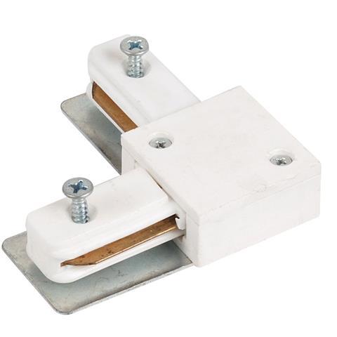 Зєднувач рейки для світильника кутовий білий, фото 1