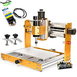 Гравер CNC 3018 PLUS 3.0 PRO ULTRA фрезер ЧПУ верстат 500W з лазерним модулем 2500 мВт