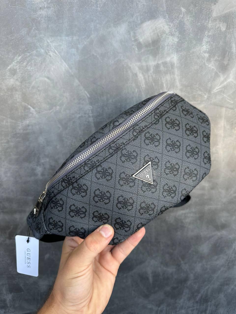 Сіра Сумка Бананка Guess
