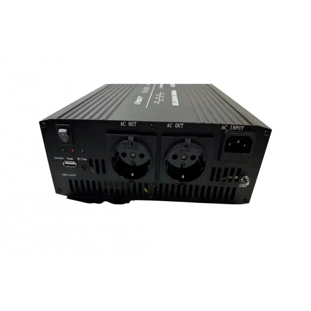 Інвертор 12V на 220 V, KSC1000M 1000W (макс.2000W) з зарядкою 10 A+ ATS функція + USB