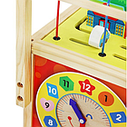 Дерев'яний толокар штовхач - навчальний куб Kruzzel 22606, фото 7