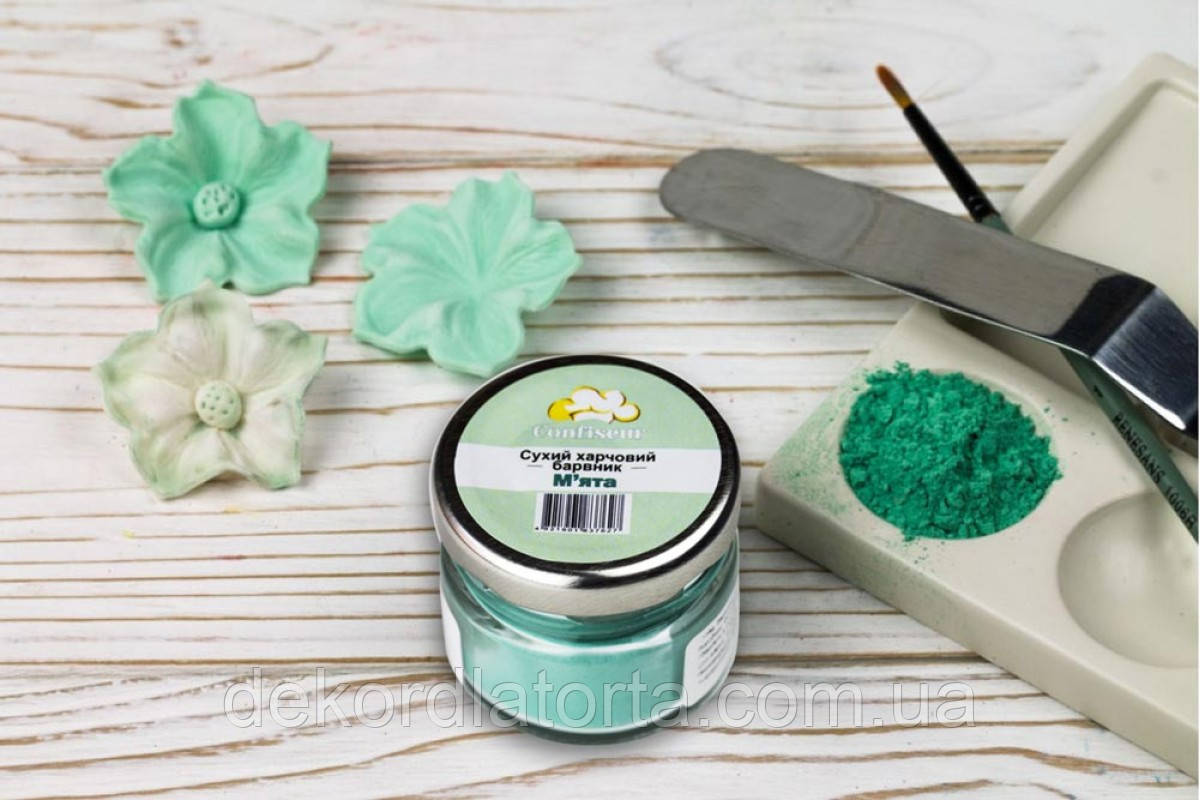 Confiseur - барвник сухий (пилок, жиророзчинний) М'ята 30 мл