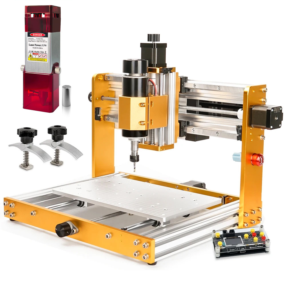 Гравер CNC 3018 PLUS 3.0 PRO ULTRA фрезер ЧПУ верстат 500W з лазерним модулем LM-C40W
