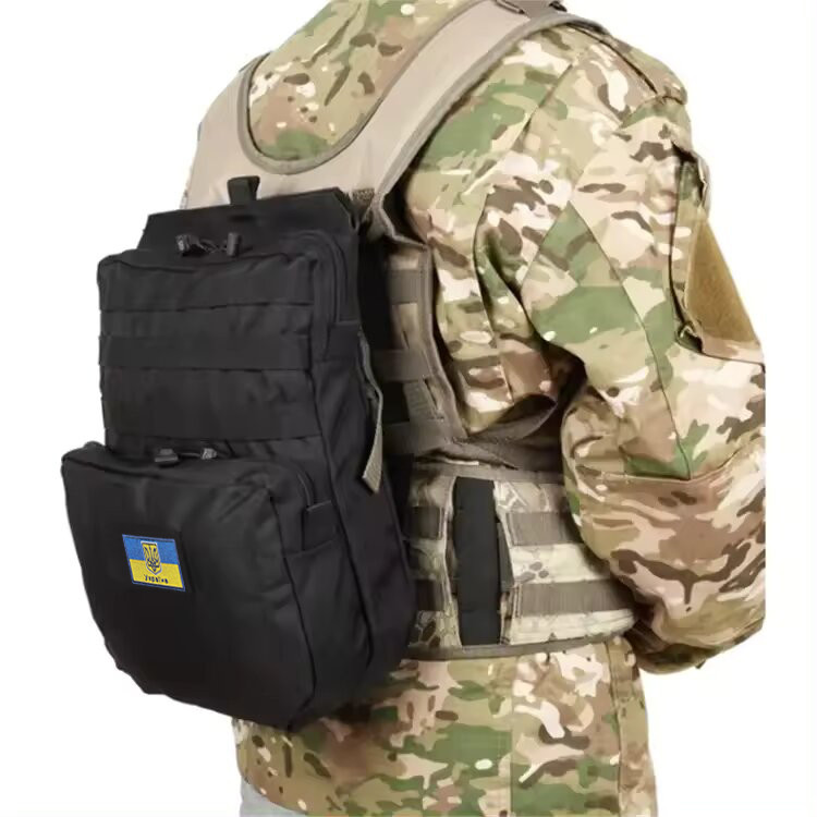 Штурмова панель подсумок-рюкзак Solve Black з системою MOLLE і відділенням для гідратора KT6005202, фото 1
