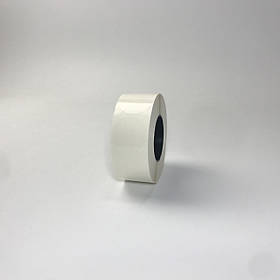 Наклейки круглі, 30 мм, прозорі (1000 шт.), ➤ подвійний клей