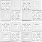 Самоклеюча декоративна настінно-стельова 3D панель фігури 700х700х5мм (114) SW-00000006