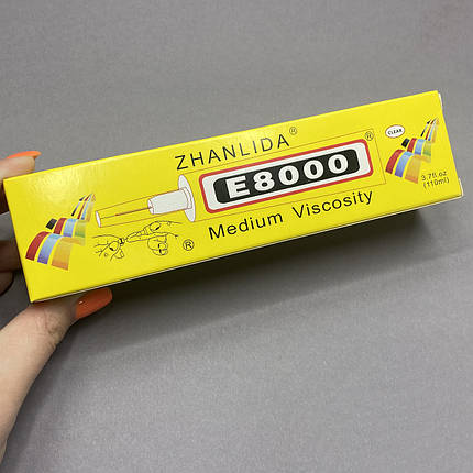 Клей Zhanlida E8000 110мл рідкий скотч для сенсорів швидковисихаючий прозорий, фото 3