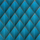 Панель стінова 3D 700х700х4мм ромб синій (D) SW-00001985