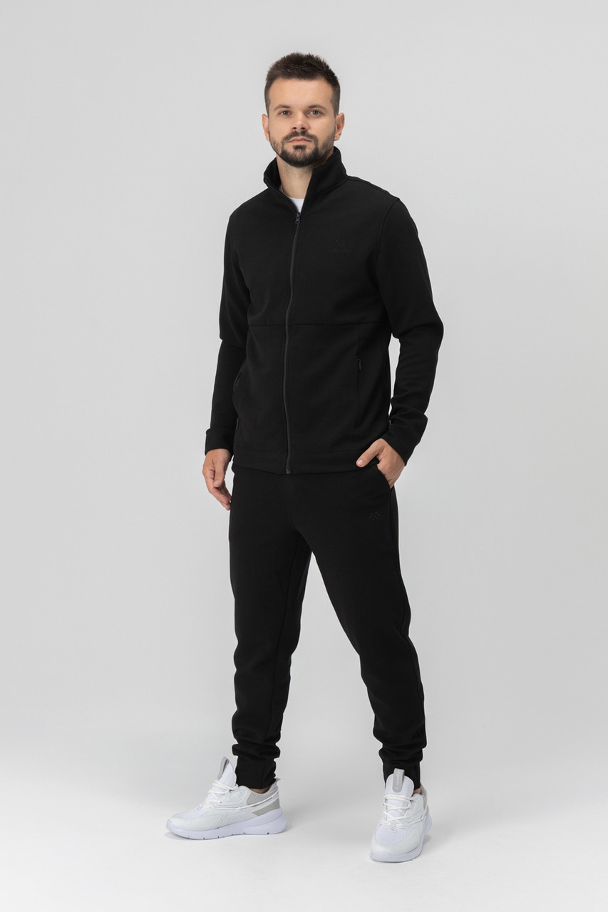Спортивний костюм чоловічий Tommy life 85201 S Чорний (2000989984153)