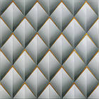 Панель стінова 3D 700х700х4мм ромб сірий (D) SW-00001986